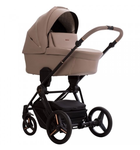 Bebetto Monti Pro - wózek wielofunkcyjny, zestaw 2w1 z opcją 3w1, 4w1 | 03 Beige Stella